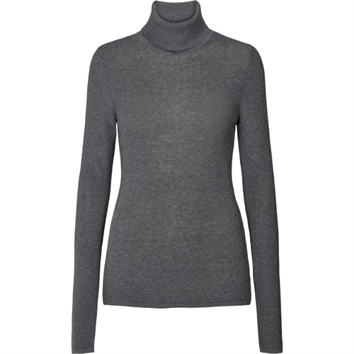 GAI + LISVA CATHRINE L/S KNIT TURTLENECK DARK GREY MELANGE